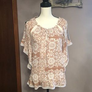 Open shoulder blouse